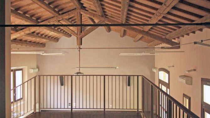 Copertura e struttura lignea a vista