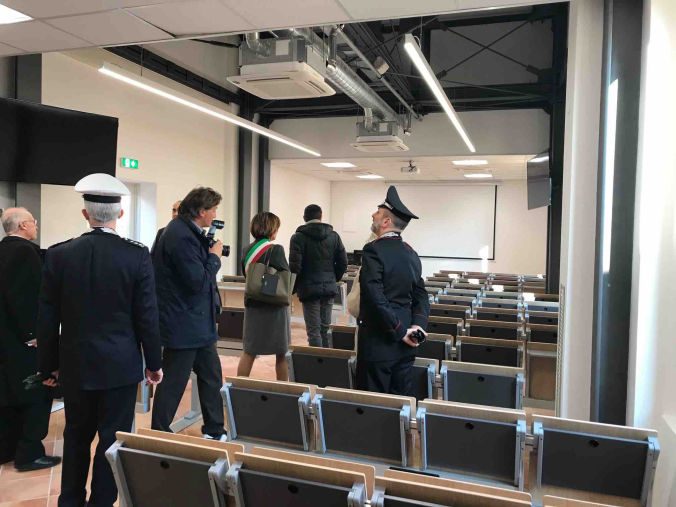 Visita nell'aula universitaria inaugurata a Palazzo Dal Pero