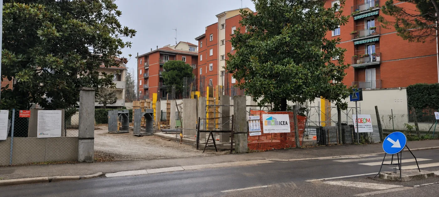 Cantiere ICEA in fase di realizzazione